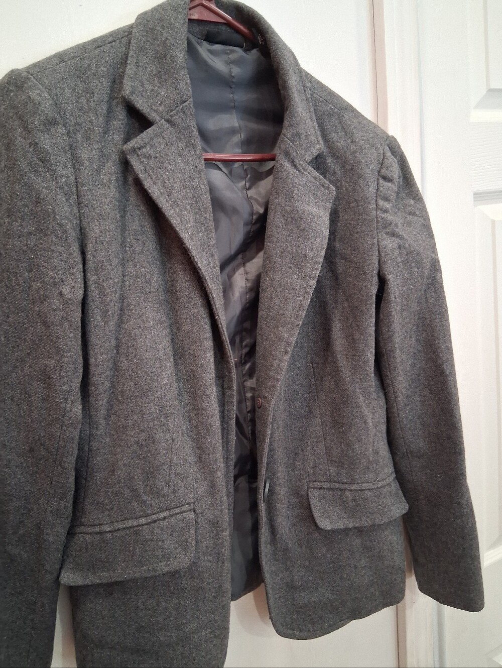 Black Satin-Blend Casual Button-Down Shirt Jacket